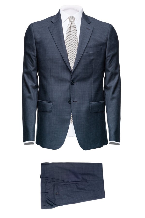 Fantasy Navy Wool Suit by Reda - BAZOOKA 