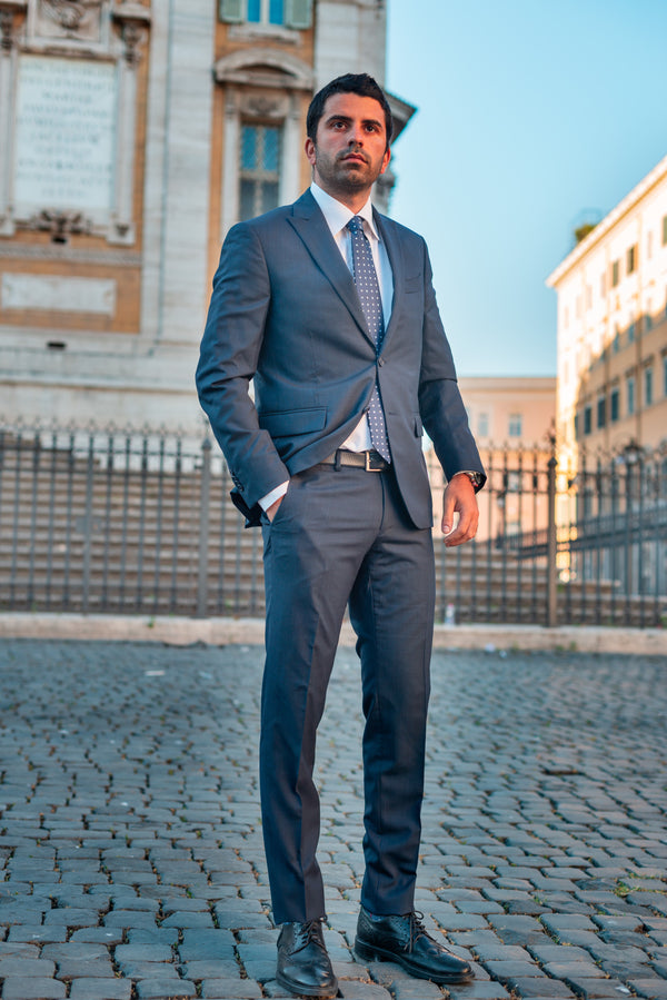 Blue Prince of Wales Suit - BAZOOKA 