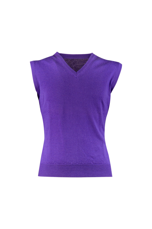 Violet Wool Vest - BAZOOKA 