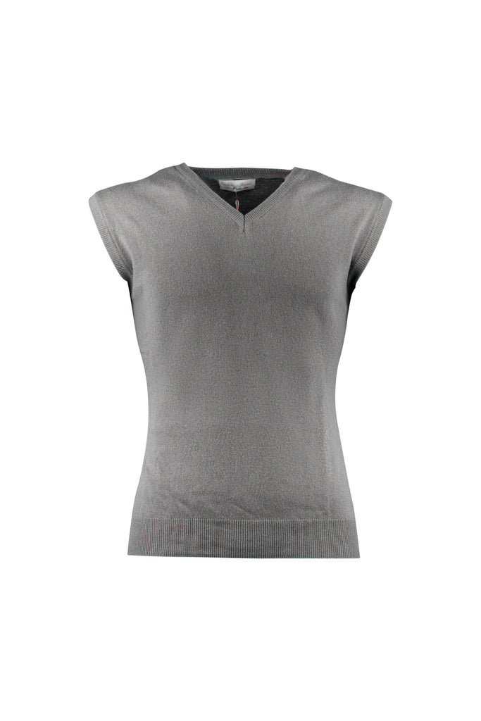 Grey Cashmere Vest - BAZOOKA 