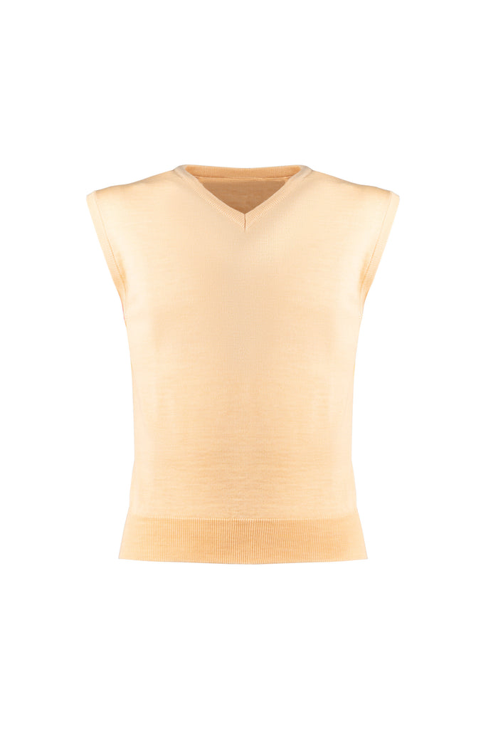 Cream Wool Vest - BAZOOKA 