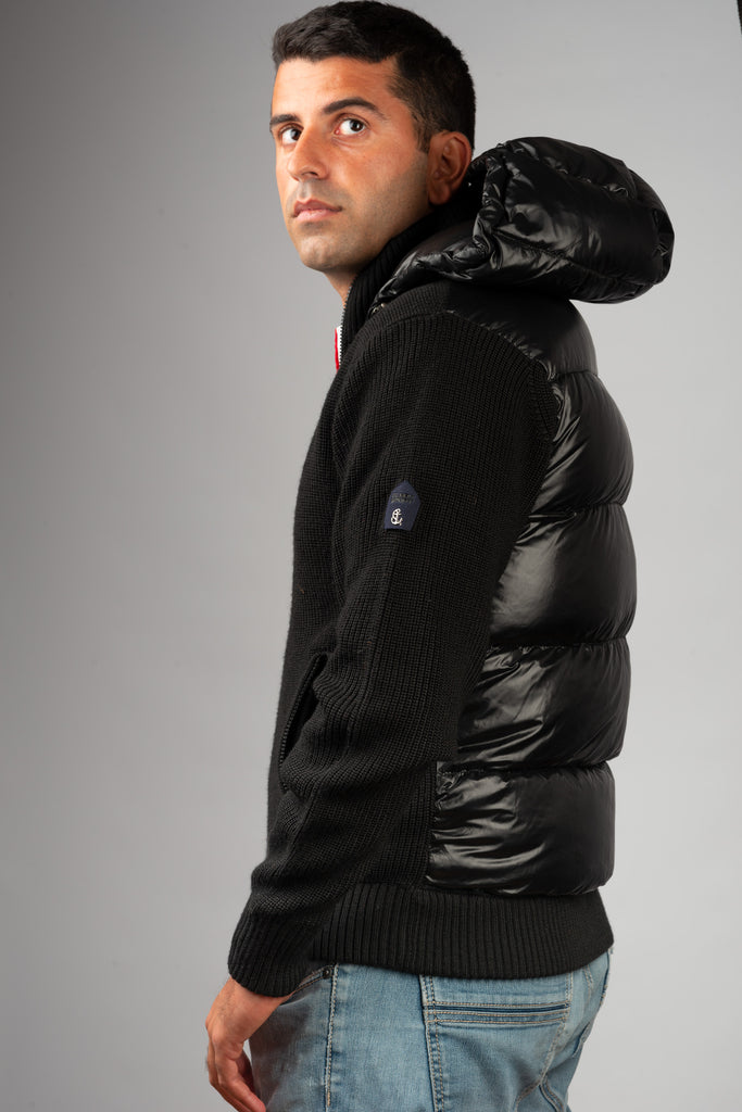 Black Padded Cardigan - BAZOOKA 