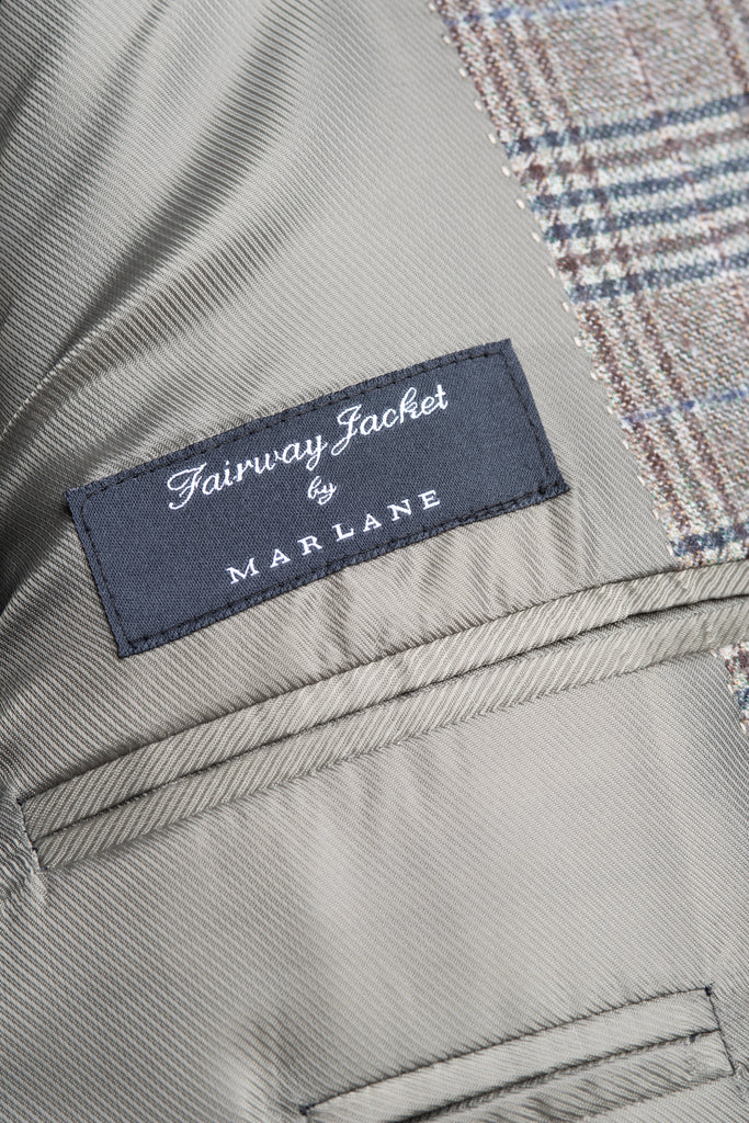 Brown Prince of Wales Jacket by Marlane - BAZOOKA 