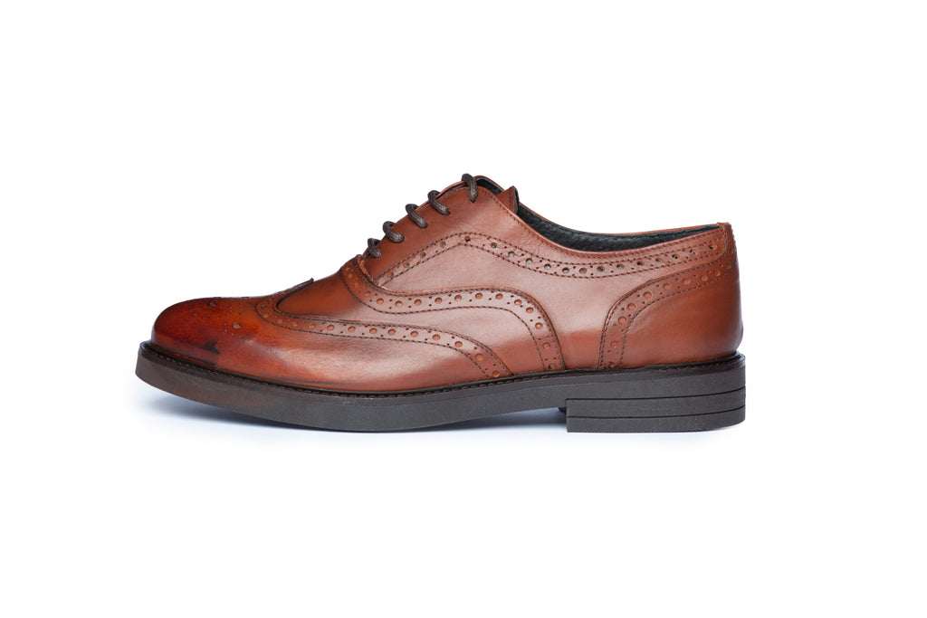 Cognac Brogue Oxford - BAZOOKA 