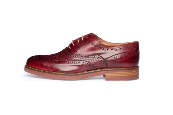 Burgundy Brogue Oxford - BAZOOKA 