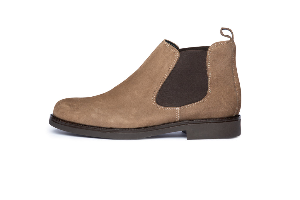 Beige Suede Chelsea Boot - BAZOOKA 