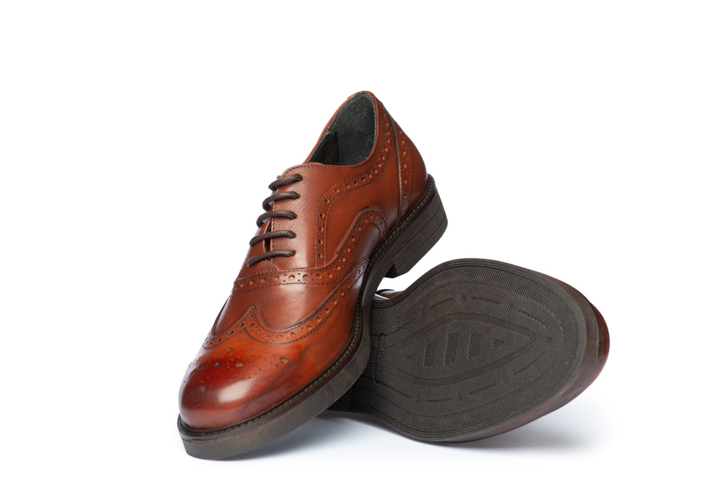 Cognac Brogue Oxford - BAZOOKA 