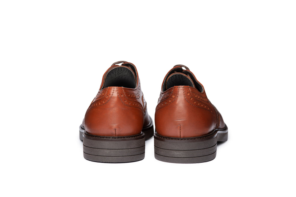 Cognac Brogue Oxford - BAZOOKA 