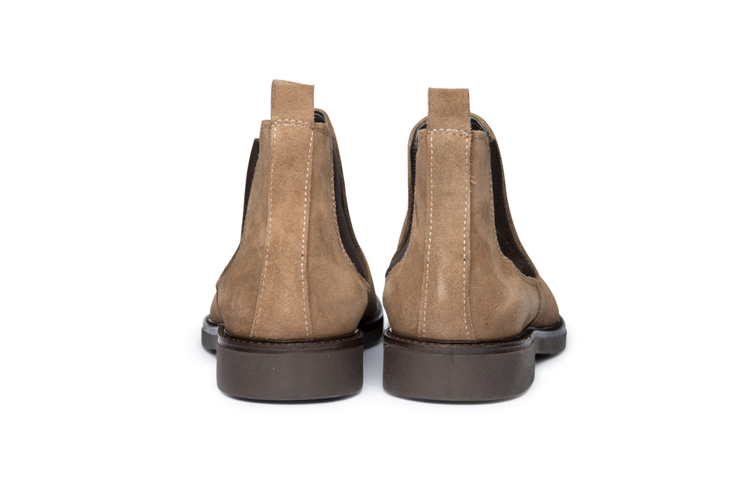 Beige Suede Chelsea Boot - BAZOOKA 