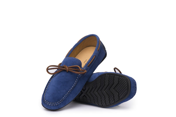 Electric Suede Blue Mocassin - BAZOOKA 