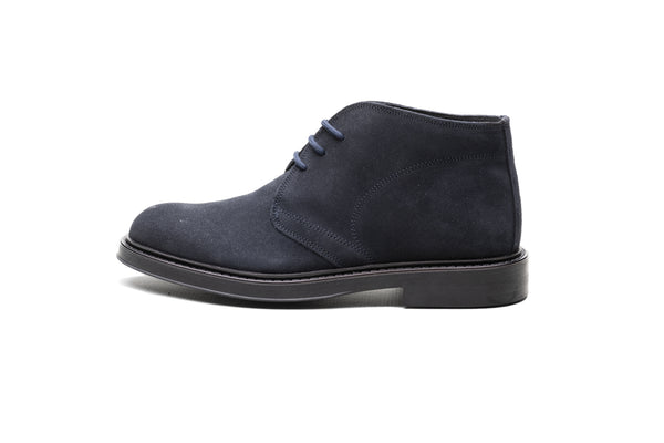 Blue Suede Ankle Boot - BAZOOKA 