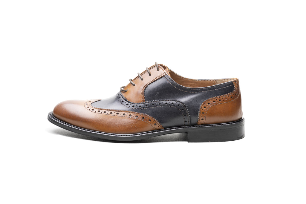 Blue/Tanned Brown Oxford - BAZOOKA 