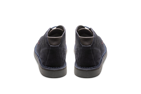 Blue Suede Ankle Boot Spazzolato - BAZOOKA 