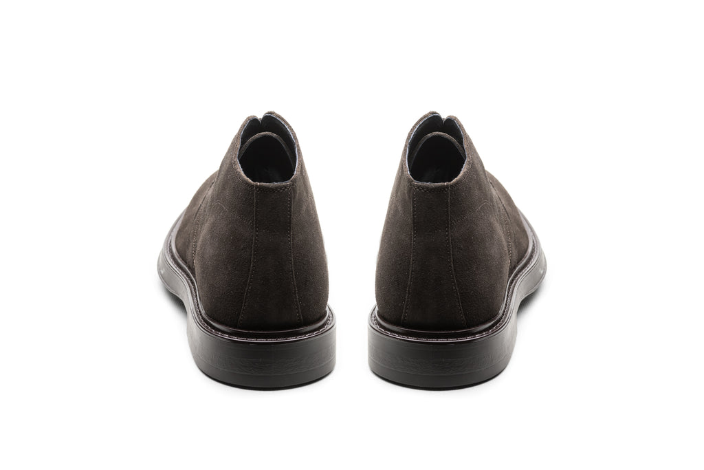 Dark Brown Suede Ankle Boot - BAZOOKA 