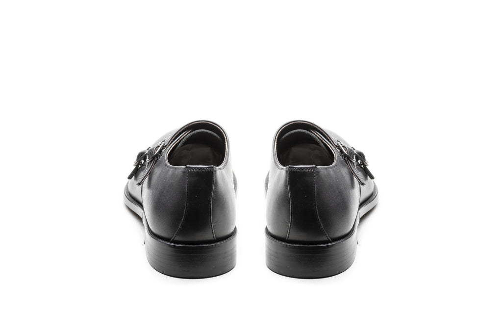 Black Double Monk Strap - BAZOOKA 