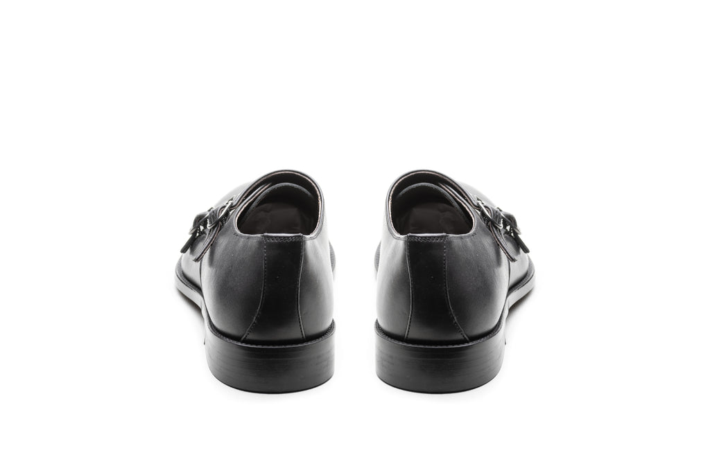 Black Double Monk Strap - BAZOOKA 