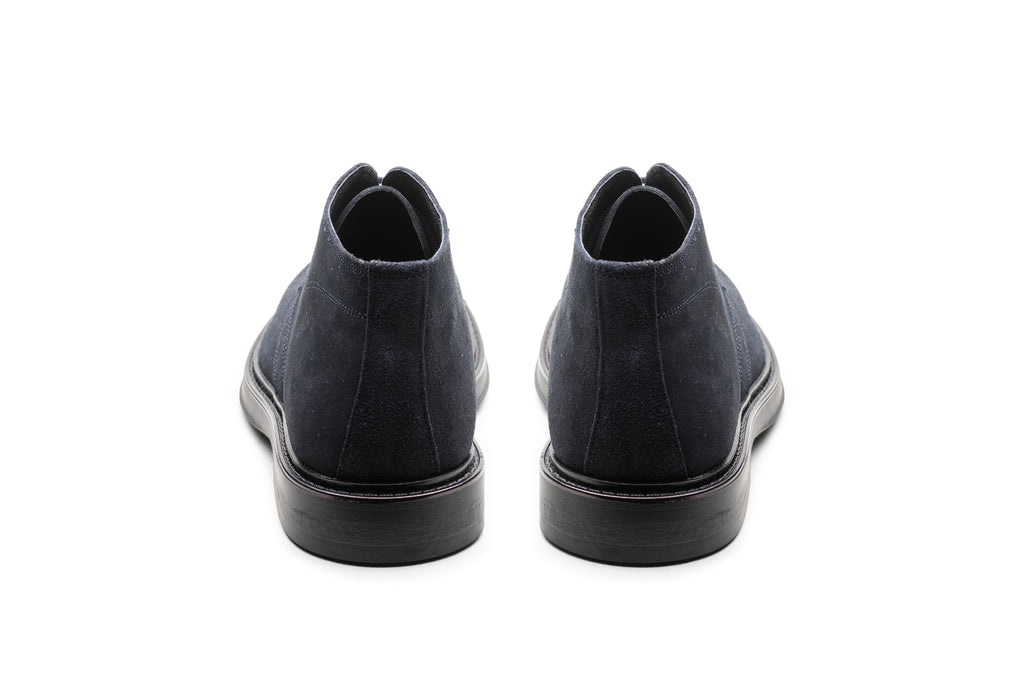 Blue Suede Ankle Boot - BAZOOKA 