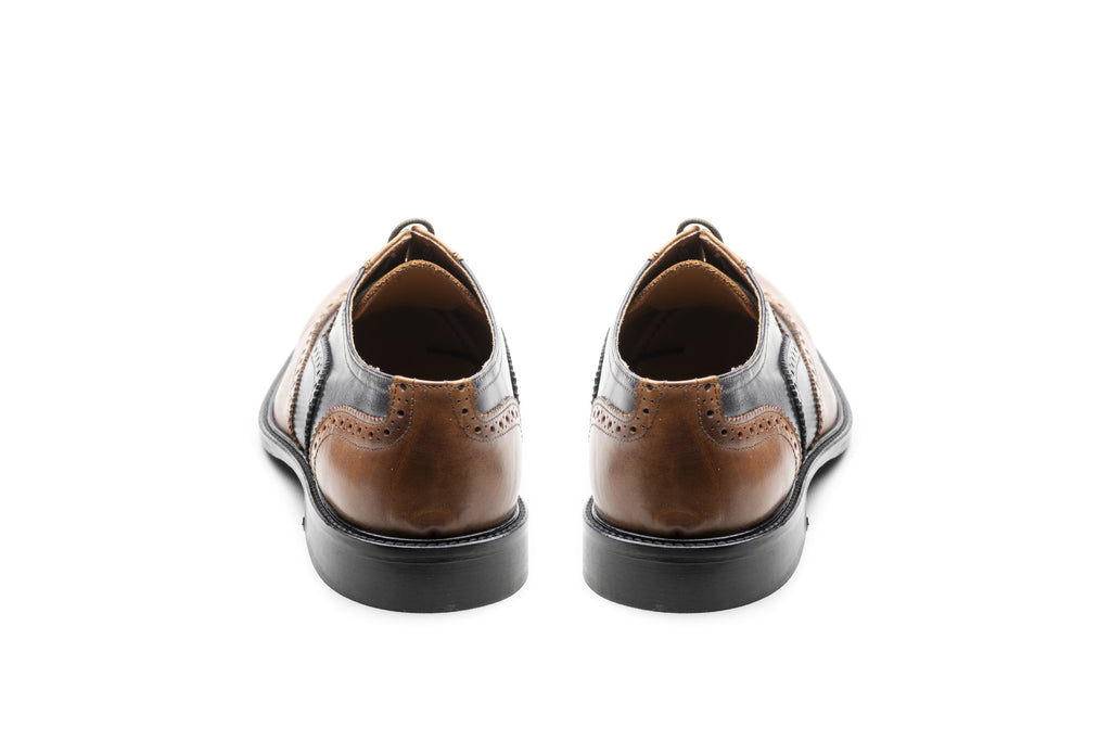 Blue/Tanned Brown Oxford - BAZOOKA 