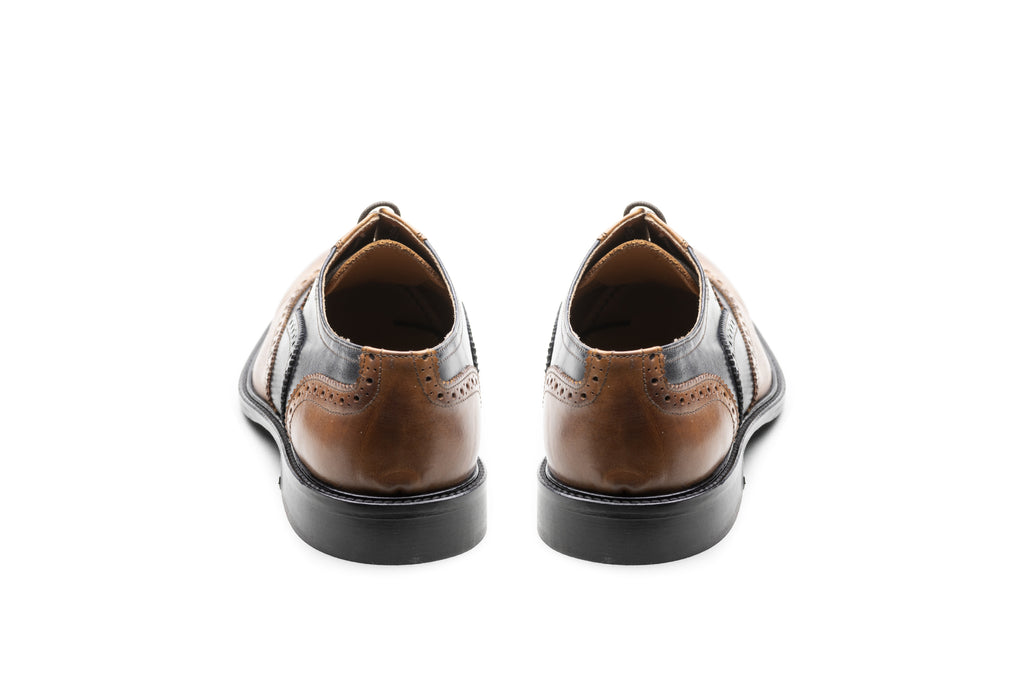 Blue/Tanned Brown Oxford - BAZOOKA 