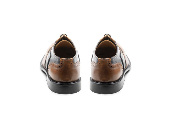 Blue/Tanned Brown Oxford - BAZOOKA 