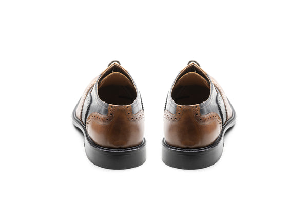 Blue/Tanned Brown Oxford - BAZOOKA 