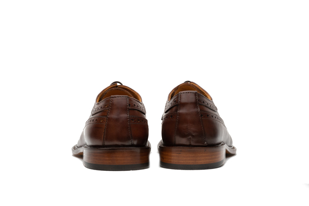 Medium Brown Brogue Derby D - BAZOOKA 