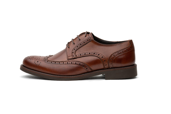 Medium Brown Brogue Derby Rubber - BAZOOKA 