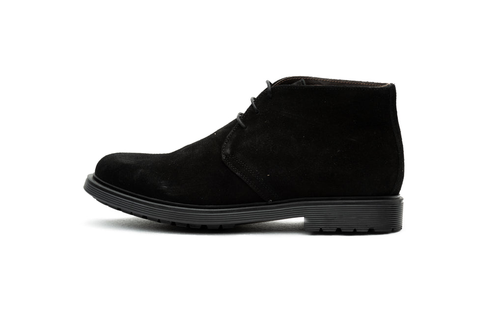 Suede Black Ankle Boot - BAZOOKA 