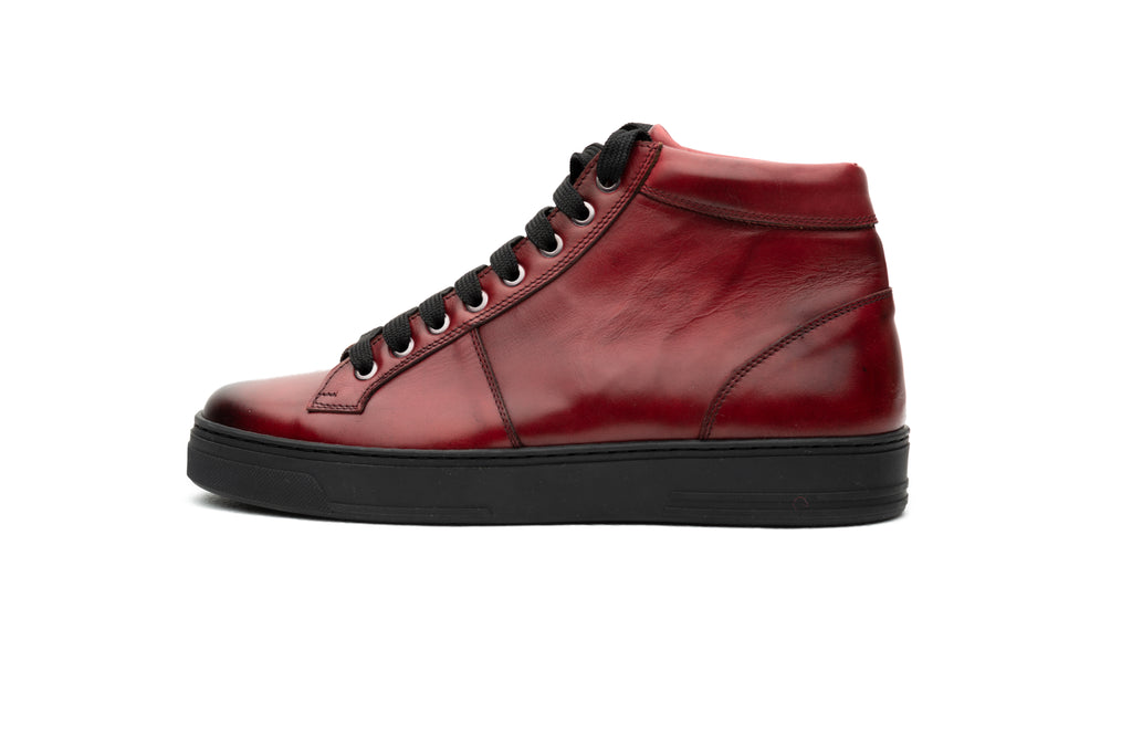 Burgundy Round Ankle Boot - BAZOOKA 