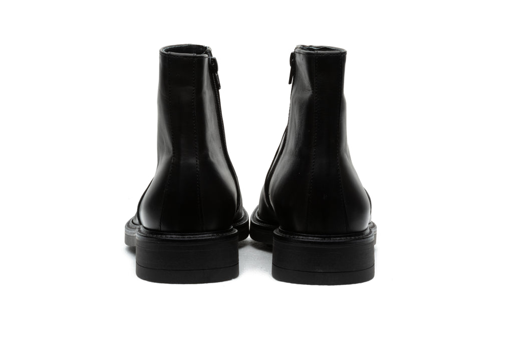 Black Zip Ankle Boot - BAZOOKA 