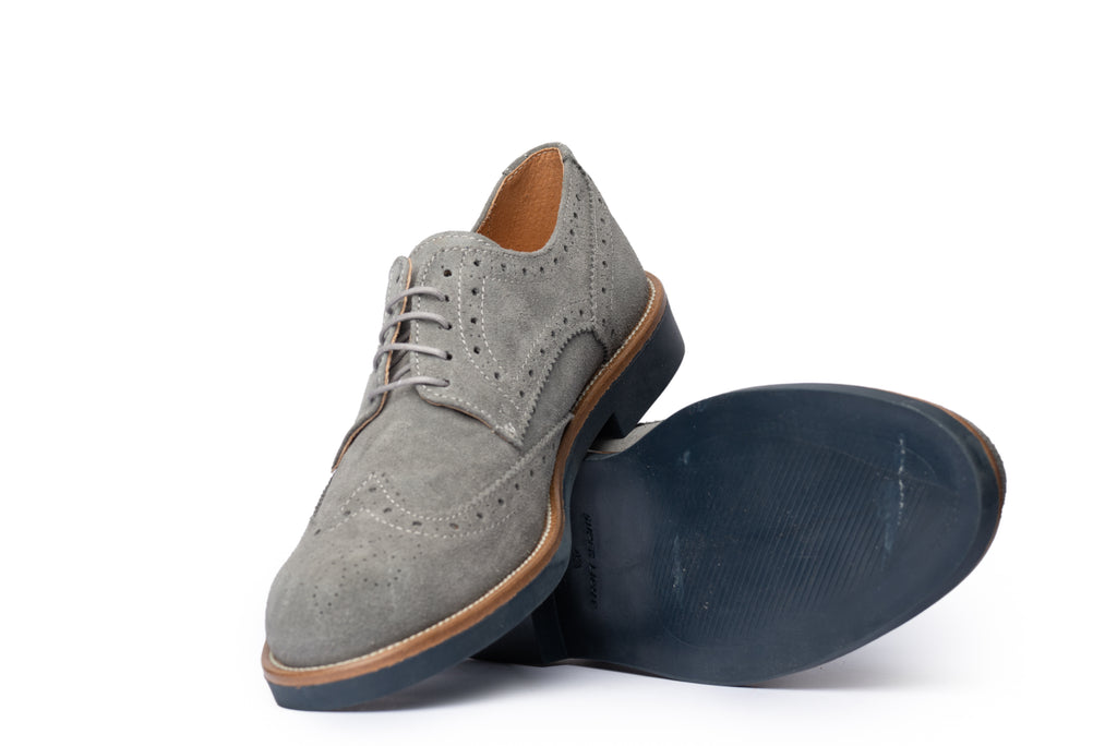 Grey Suede Derby - BAZOOKA 